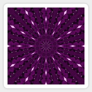 Pixel Patterns Amethyst Purple symmetric Sticker